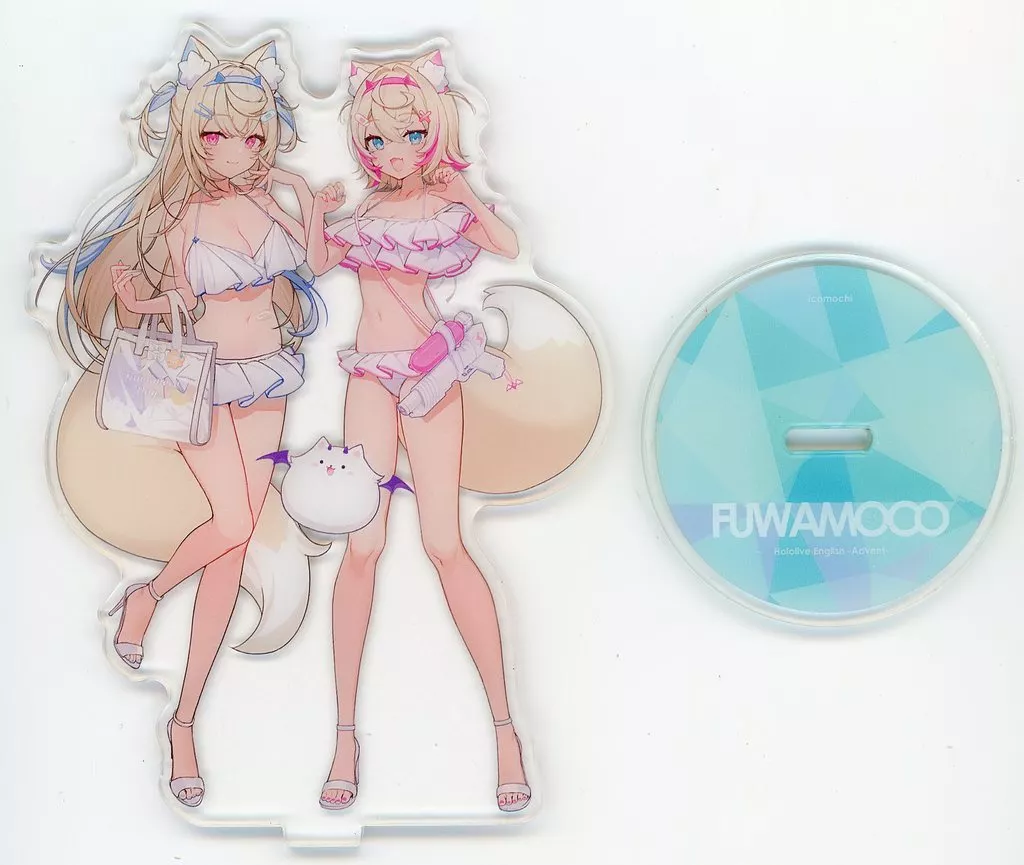 【バーチャルYoutuber】FUWAMOCOアクリルスタンド フワワ・アビスガード&モココ・アビスガード(イコモチ) C104/Icomochi