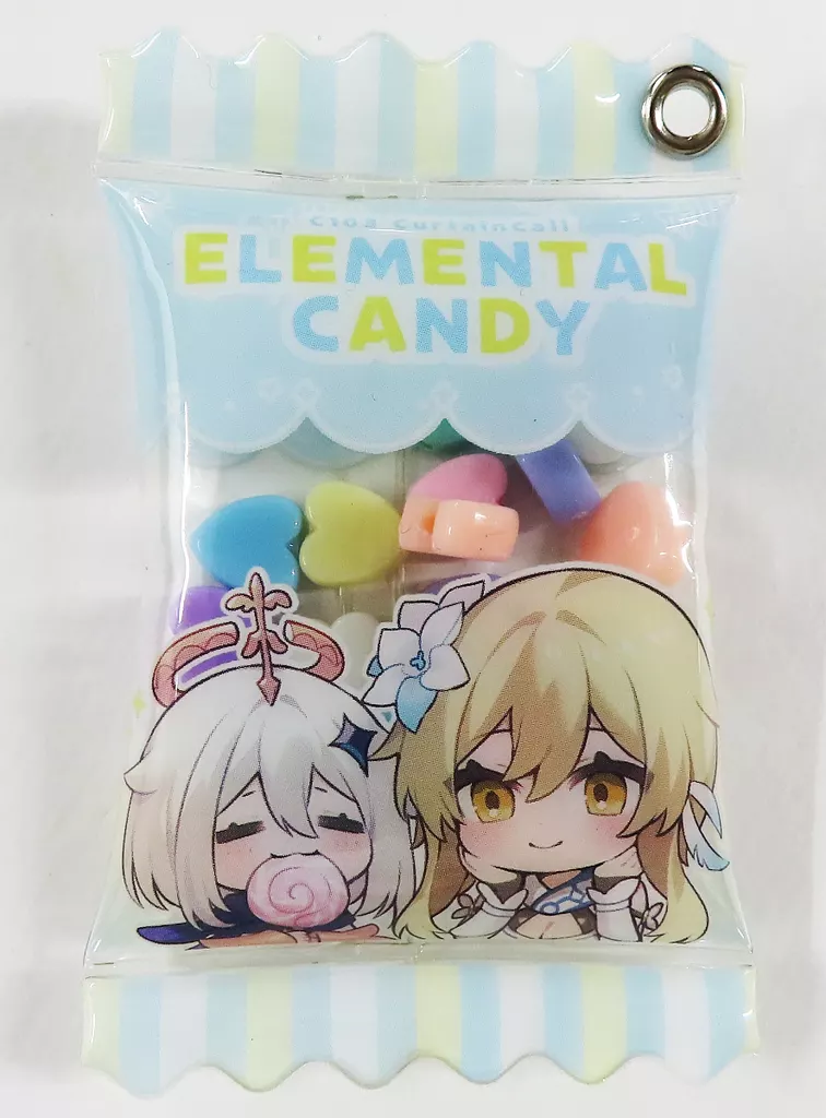 【原神-GENSHIN-】キャンディキーホルダー 蛍＆パイモン(むりょ) C103/CurtainCαll