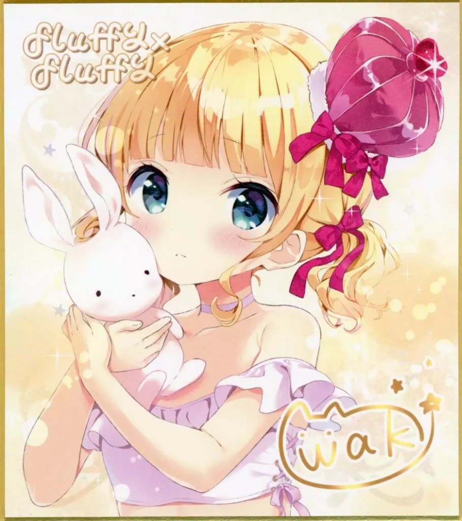 【ご注文はうさぎですか?】ミニ複製色紙 シャロ(わき) C97/fluffy×fluffy