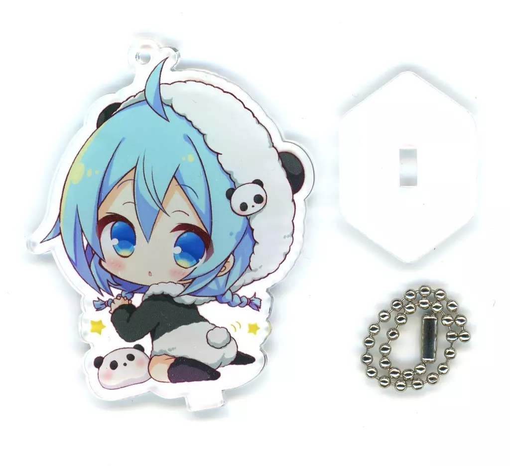 【オリジナル】アクリルキーホルダー うさだちゃん(ぴこぴこぐらむ) /プラチナきのこ