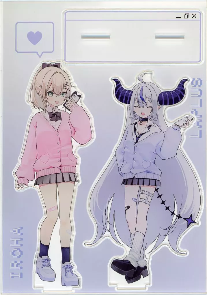 【バーチャルYoutuber】アクリルスタンド 風真いろは&ラプラス・ダークネス(Rikotan) /名前にたん付けもうキツい