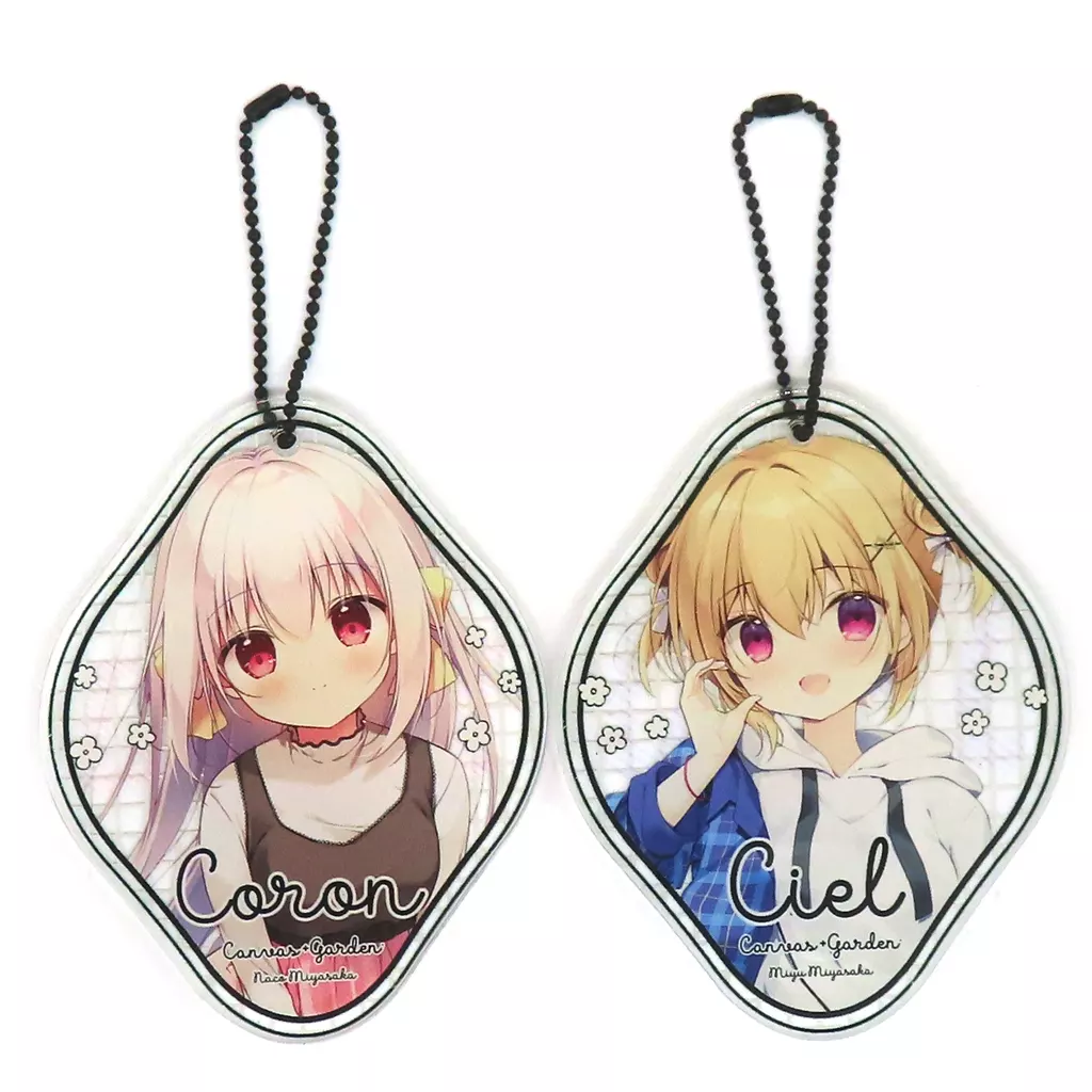 【オリジナル】アクリルタグセット A シエル＆ころん(宮坂みゆ) COMIC1☆22/CANVAS+GARDEN