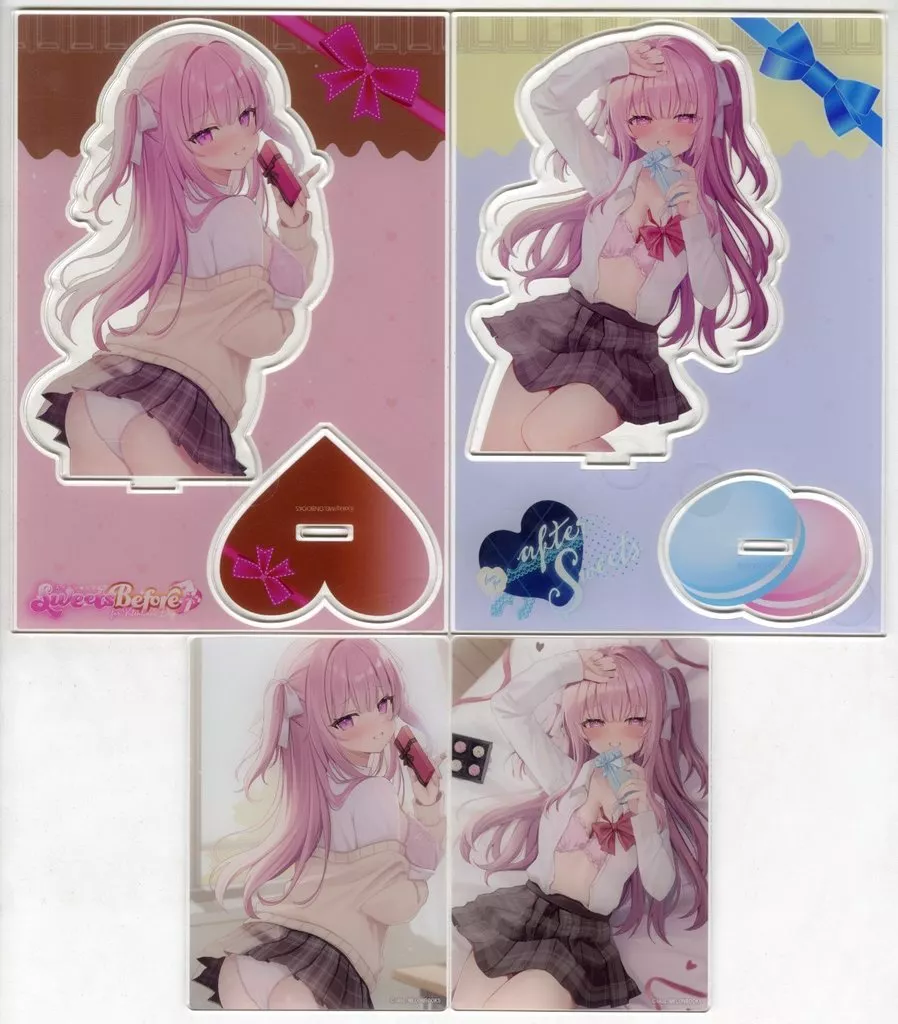 【オリジナル】描き下ろしA5アクリルフィギュアセット  一般差分版 before afterセット(okiq) 2025.4/メロンブックス