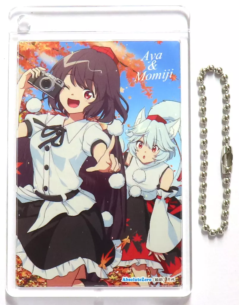 アクリルキーホルダー 射命丸文＆犬走椛(月代) /AbsoluteZero_image