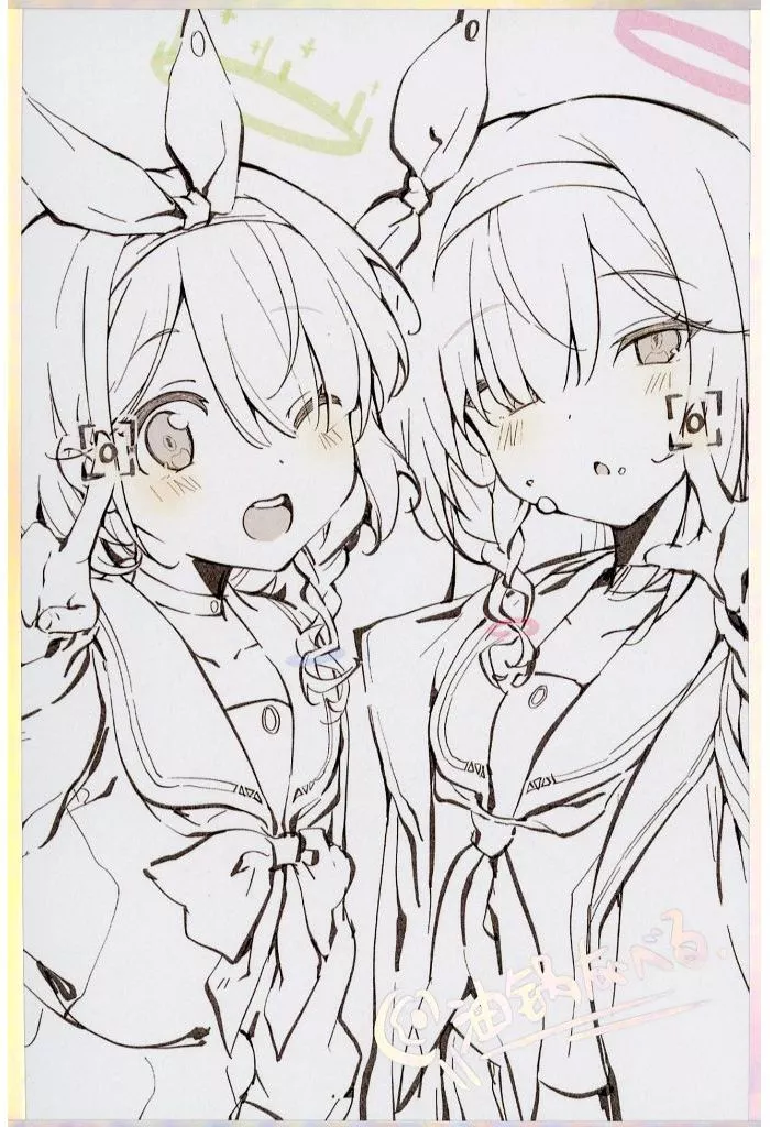 ブルーアーカイブ プラナ 色紙 駿河屋 -<中古>【ブルーアーカイブ】ホロ銀箔色紙 アロナ＆プラナ C105