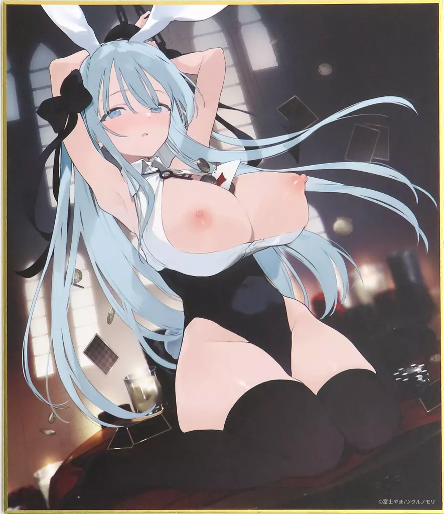 【オリジナル】イラスト展開催記念色紙(富士やま) 富士やま展～Chamomile Night～/ツクルノモリ