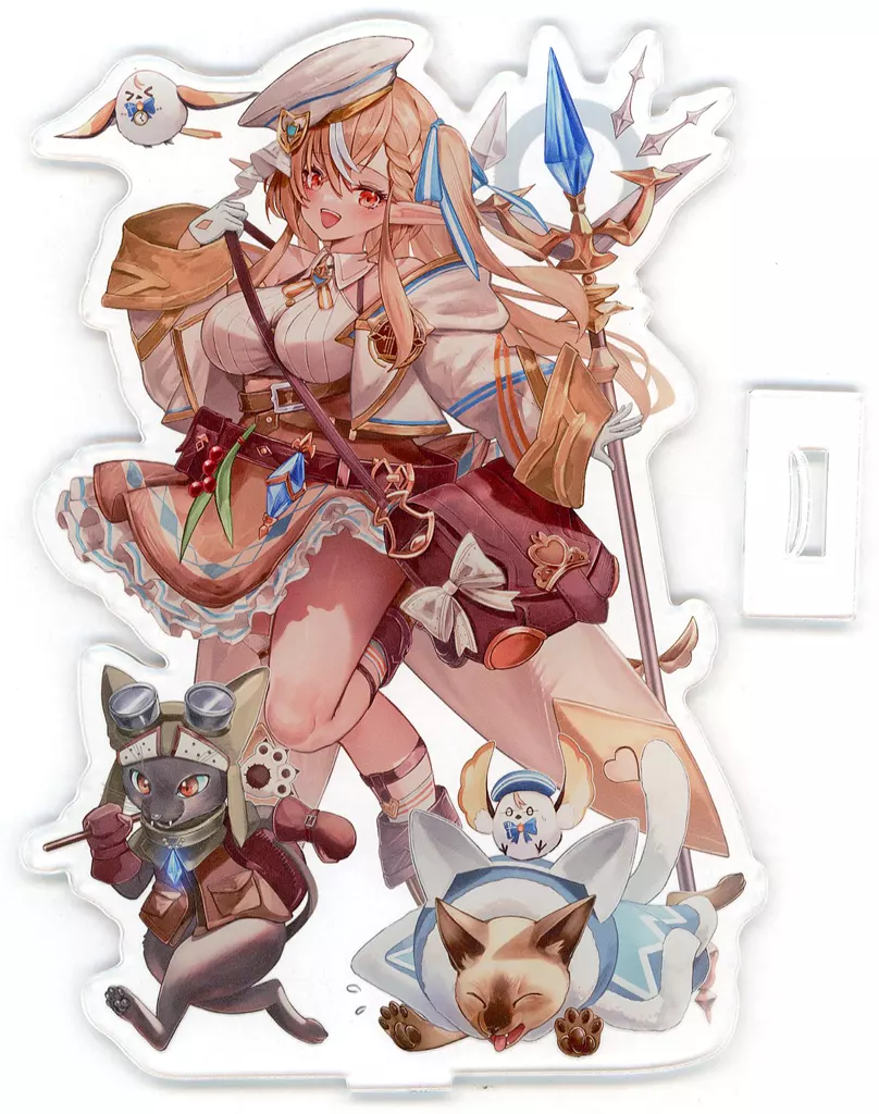 【ホロライブプロダクション】アクリルフィギュア ファンタジー衣装フレアちゃんwithノアチャコアイルー&エルフレ 不知火フレア(ドカンテ) C105/MaisonDeCante
