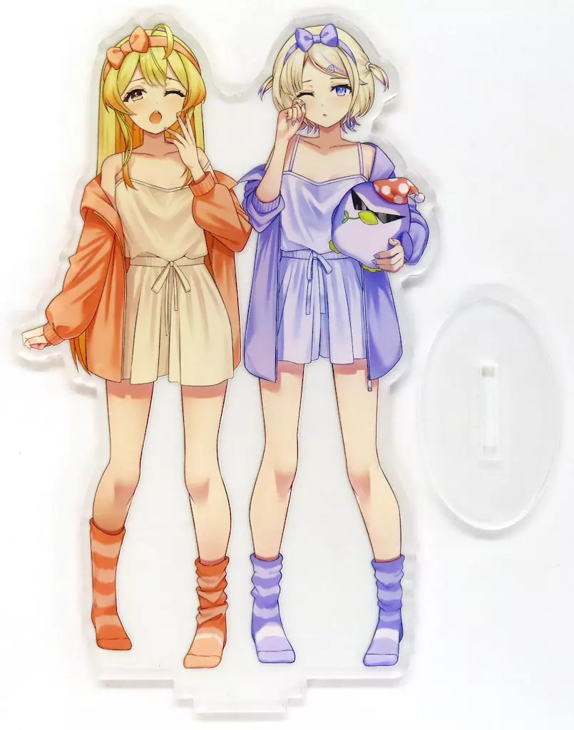 【ホロライブプロダクション】アクリルスタンド パジャマ 音乃瀬奏＆轟はじめ(よしだどん) C105/どんのしっぽ屋