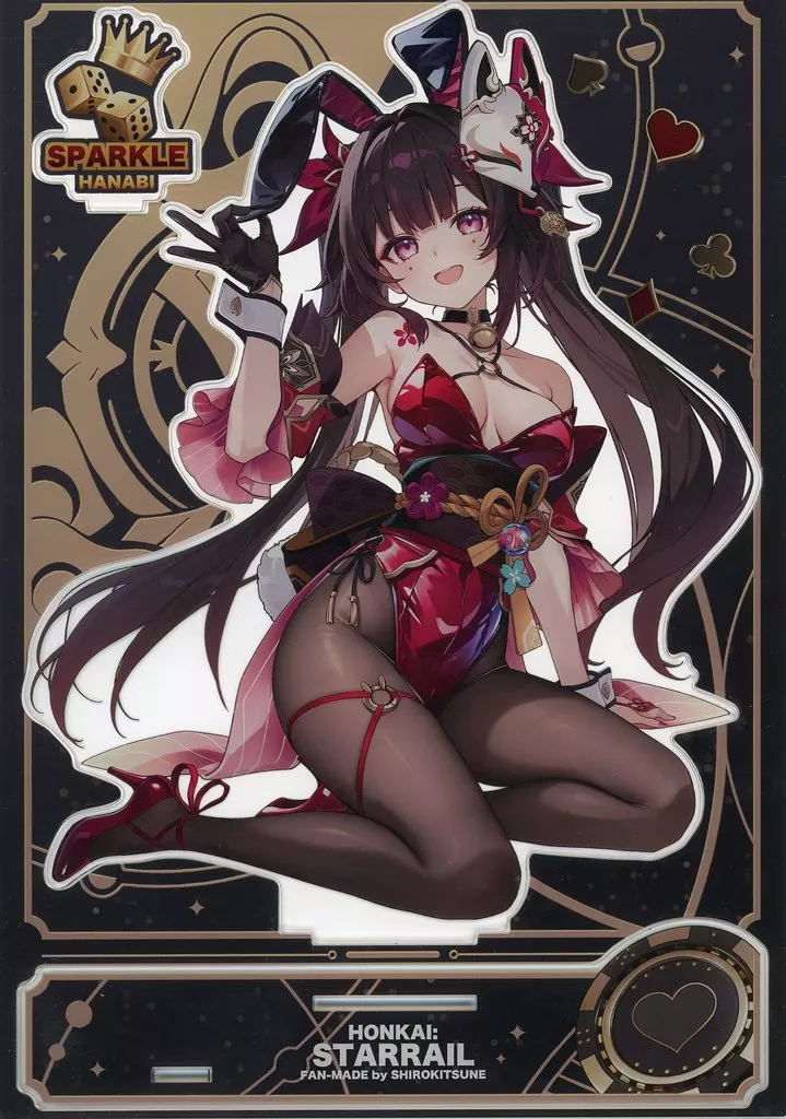 【崩壊：スターレイル】A4アクリルスタンド 花火(しろきつね) C107/白い狐の住む社