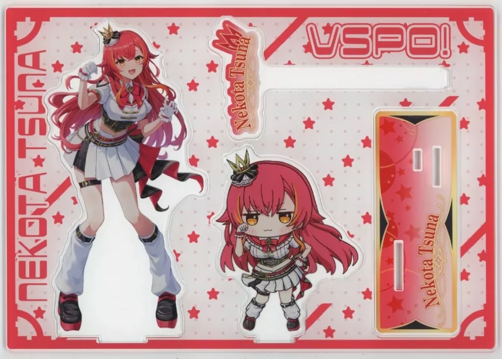 【ぶいすぽっ!】ちびでかコラボアクリルスタンド FES BATTLE 猫汰つな(茶々蔵) C107/静寂茶屋いとをかし