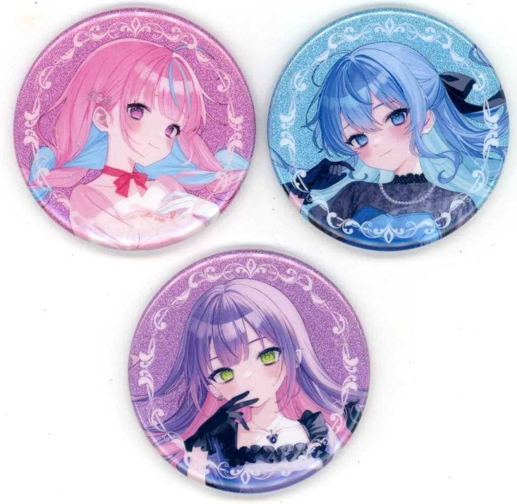 【ホロライブプロダクション】グリッター缶バッジ3種セット(楪) C107/syrup rondo