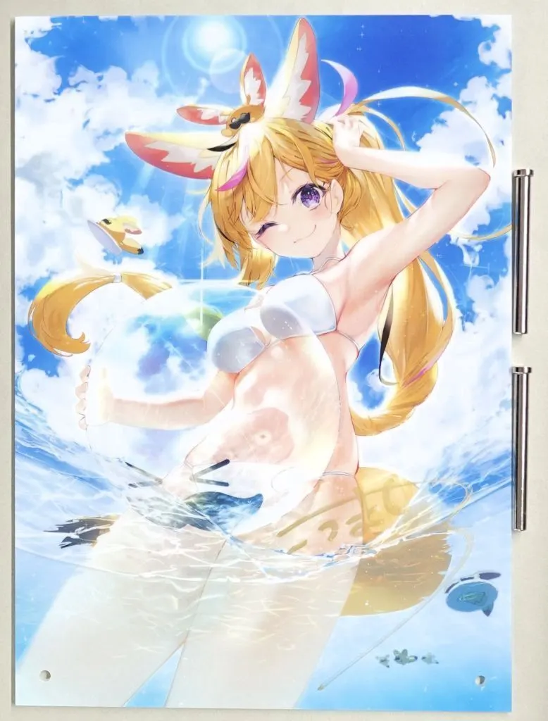[直筆サイン入り]【ホロライブプロダクション】アクリルパネル 尾丸ポルカ(こうましろ) C108/Traco Strawberry