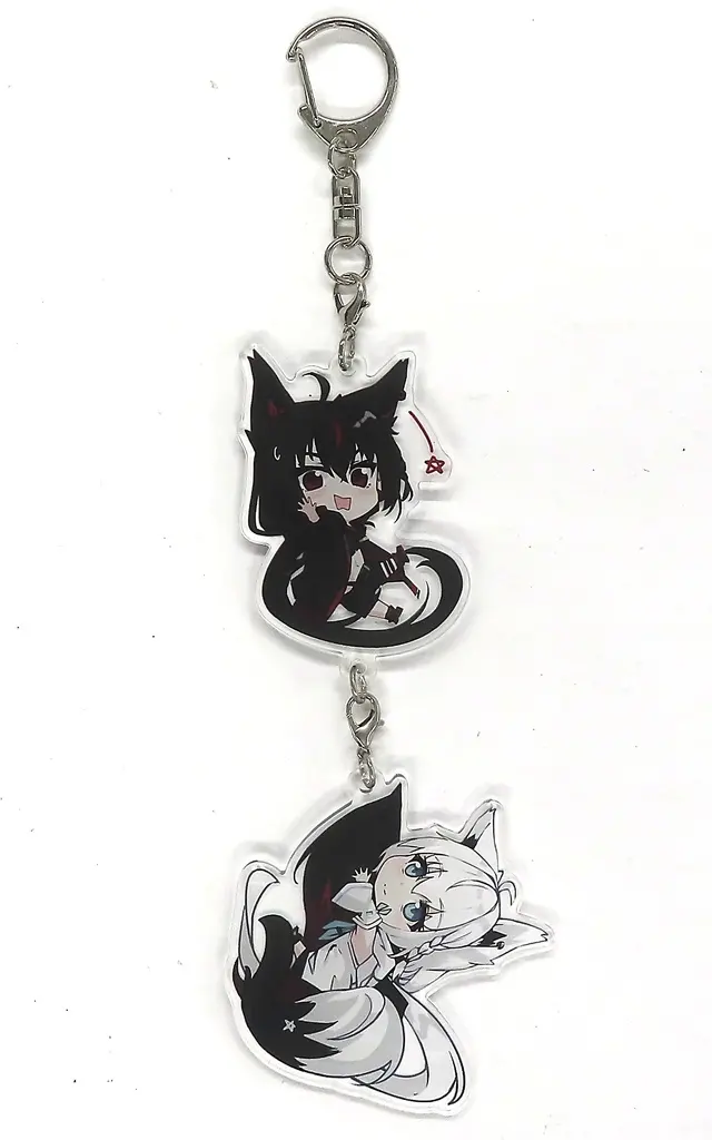 【ホロライブプロダクション】連結アクリルキーホルダー 白上フブキ&黒上フブキ(凪白みと) C104/white parabellum