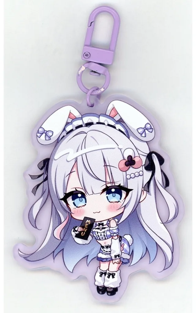 【オリジナル】ふわもふメイドのアクリルキーホルダー Vちょこ(三つ葉ちょこ) C107/メルメリー