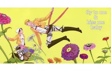【進撃の巨人】大判ポストカード リヴァイ＆エルヴィン・スミス(土星) SUPER COMIC CITY23/Stamp＆Goya