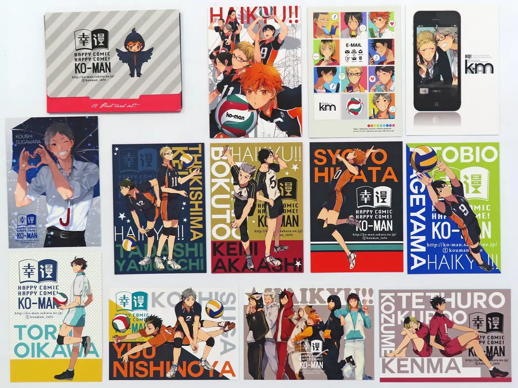 【ハイキュー!!】ポストカードセット(片瀬若) HARU COMIC CITY20/幸漫