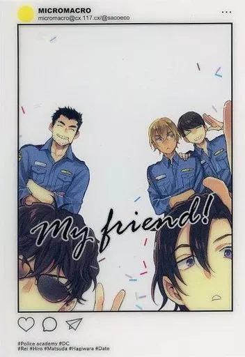 【名探偵コナン】クリアポストカード My friend! 警察学校組(サコ) /MICROMACRO