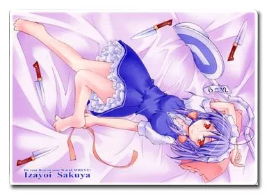 【東方Project】B5クリア下敷き 十六夜咲夜(無礼るなぉ) /お澄ましなめこ