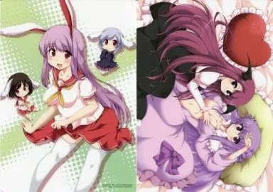 【東方Project】B5東方キャラ下敷き イナバ&てゐ&レイセン&パチュリー&小悪魔(花夏) /SIDEREAL