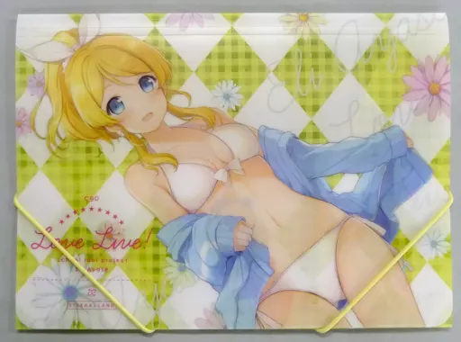 【ラブライブ!】ゴム付クリアバインダー 絢瀬絵里(6U☆) C90/ETERNAL LAND