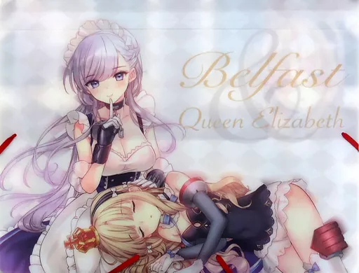 【アズールレーン】ポートフォリオバインダー ベルファスト＆クイーン・エリザベス(月神るな) C93/lunatic joker