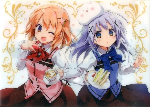 【ご注文はうさぎですか?】クリアフラットケース チノ＆ココア(えれっと) C95/うつらうららか
