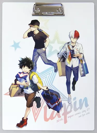 【僕のヒーローアカデミア】クリップバインダー 轟焦凍&緑谷出久&爆豪勝己(へぎ) SUPER COMIC CITY27/lapin