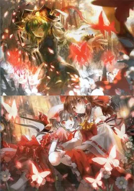 【東方Project】A4クリアファイル 四季映姫・ヤマザナドゥ&レミリア・スカーレット&博麗霊夢(飛鳥) 第7回博麗神社例大祭/5150