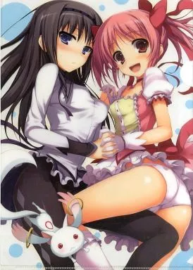 【魔法少女まどか☆マギカ】クリアファイル 鹿目まどか＆暁美ほむら(トモセシュンサク) COMIC1☆5/無限軌道A