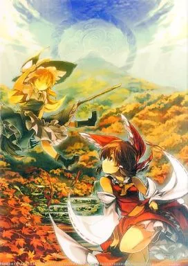 【東方Project】A4クリアファイル 博麗霊夢&霧雨魔理沙(キツネ) 第9回博麗神社例大祭開催記念フェア/とらのあな