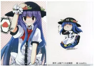 【東方Project】A4クリアファイル 比那名居天子(ふぁの人) 第6回博麗神社例大祭/あいるびぃーばっくぅ