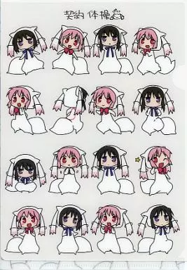【魔法少女まどか☆マギカ】 A5クリアファイル 鹿目まどか＆暁美ほむら(こるり) C83/こるり屋