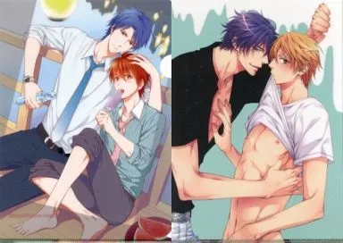 【オリジナル】A4クリアファイル 巧＆涼太/楓＆倫太郎(高岡七六＆萌木ゆう) C84/じゃり圏外