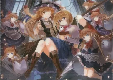 【東方Project】A4クリアファイル 霧雨魔理沙＆アリス・マーガトロイド＆上海人形(飛鳥士郎) C83/5150