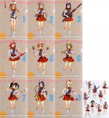 【ラブライブ!】A4クリアファイル9人セット(大槍葦人) C86/少女騎士団