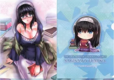 【アイドルマスター】A4クリアファイル 鷺沢文香(真冬) C87/感電少女注意報