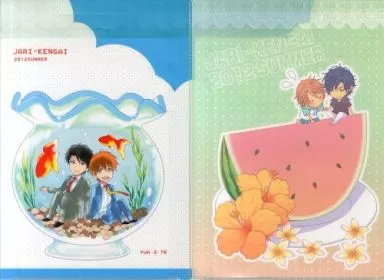 【オオカミさんの発情理由】A4クリアファイルバッグ 酒徳巧＆藤木亮太(高岡七六＆萌木ゆう) C82/じゃり圏外