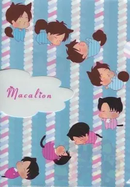【進撃の巨人】ガオニャオころりんB5クリアファイル エレン・イェーガー＆リヴァイ(NANACO) HARU COMIC CITY 20/MACALION