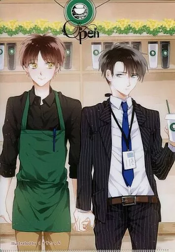 【進撃の巨人】A5クリアファイル エレン・イェーガー＆リヴァイ(くりすたくみ) C86/ラベンダーラビット