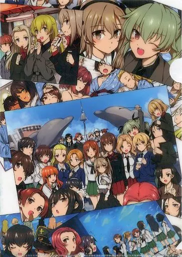 【ガールズ＆パンツァー】A4クリアファイル(桂井よしあき) C90/バス停シャワー
