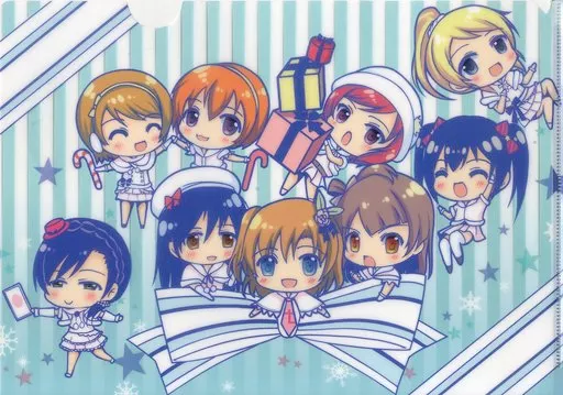 【ラブライブ!】A4クリアファイル μ’s(草草饅＆花花捲) /TwinBox