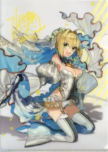 【Fate】複製サイン入りA4クリアファイル セイバー・ブライド(ワダアルコ) C91新刊購入特典/wadamemo&メロンブックス
