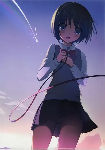 【君の名は。】A4クリアファイル 宮水三葉(karory) こみっく★トレジャー29/KAROMIX＆メロンブックス 特典