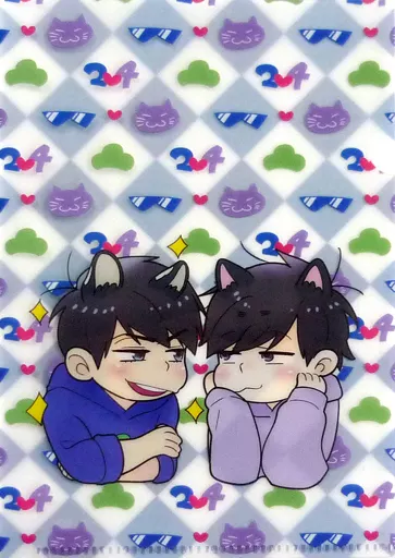【おそ松さん】A6クリアファイル カラ松&一松(ハンバーグ大好き) 家宝は寝て松 春眠2017/BUG