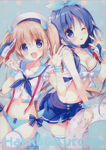 【オリジナル】A3クリアファイル 白花&黒音(すいみゃ) C92/Chilly polka