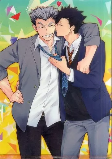 【ハイキュー!!】A4クリアファイル 木兎光太郎&黒尾鉄朗(全裸) HHW!!/タカマチ