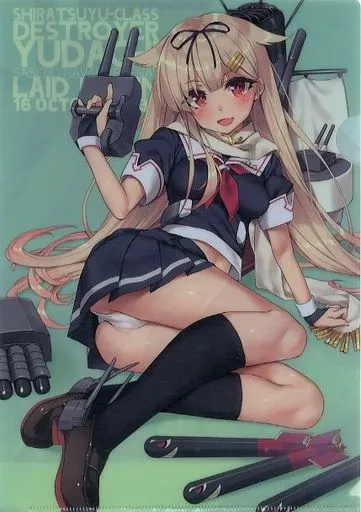 【艦隊これくしょん～艦これ～】A4クリアファイル 夕立(鶴崎貴大) C93新刊購入特典/Private Garden＆メロンブックス