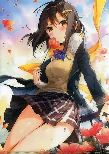 【オリジナル】A4クリアファイル 絵柄B(ふーみ) ふーみイラスト展 恋のはじまり/ラジアルエンジン&とらのあな