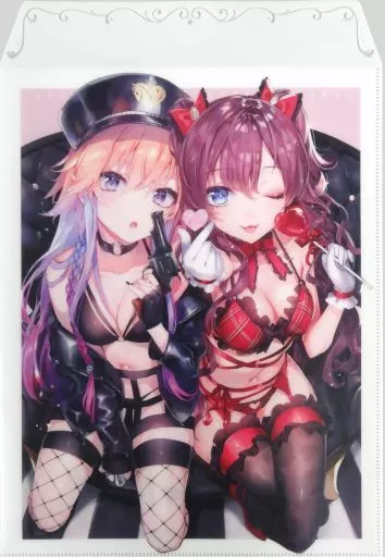 【アイドルマスター】封筒型A4クリアファイル 二宮飛鳥＆一ノ瀬志希(ねこめたる) C93/合衆国ネタメコル