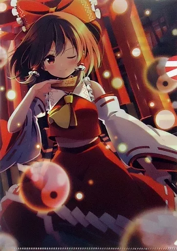 【東方Project】A4クリアファイル 博麗霊夢(ののこ) 第15回博麗神社例大祭/コロコロうどん